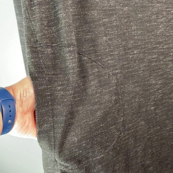 MAX STUDIO Loose Fit Tunic Dress Black Crewneck Long Sleeve Lagenlook Size M - Picture 5 of 12